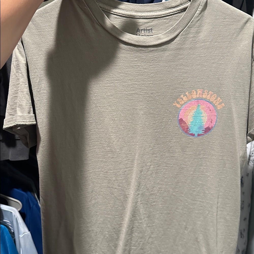 Green Yellowstone Graphic T-Shirt